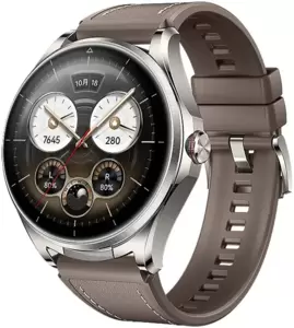 Умные часы с наушниками Huawei Watch Buds 2 (серебристый, с коричневым ремешком, китайская версия) фото