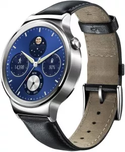 Умные часы Huawei Watch Classic Stainless Steel with Black Suture Leather Strap фото