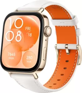 Умные часы Huawei Watch Fit 3 (белый из кожи, международная версия) фото
