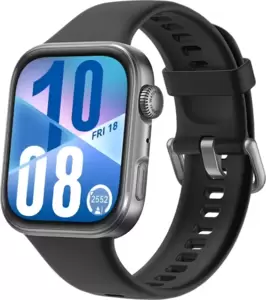 Умные часы Huawei Watch FIT 4 (черный, с черным силиконовым ремешком, международная версия) фото