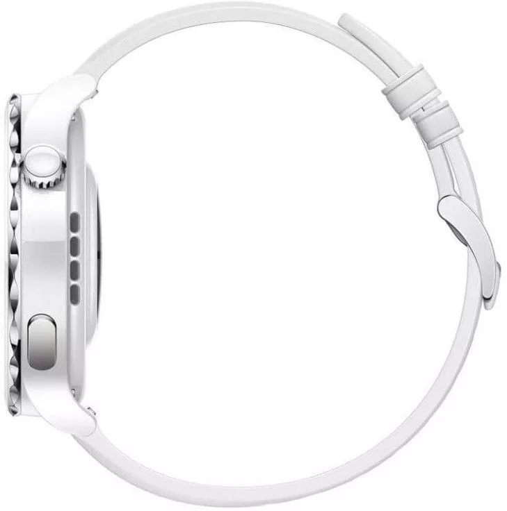 Умные часы Huawei Watch GT 3 Pro Ceramic 43 мм + Huawei FreeBuds 4i (белый/кожа) фото 5