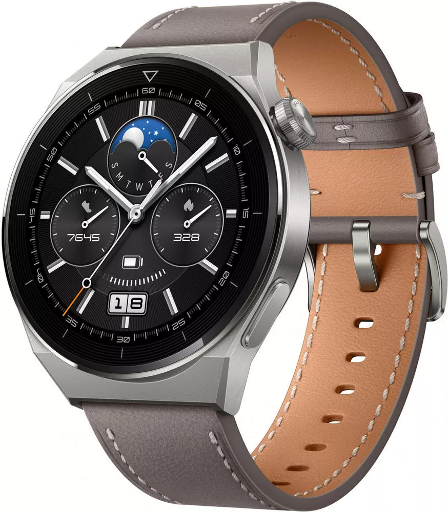 Умные часы Huawei Watch GT 3 Pro Titanium 46 мм (серый) фото