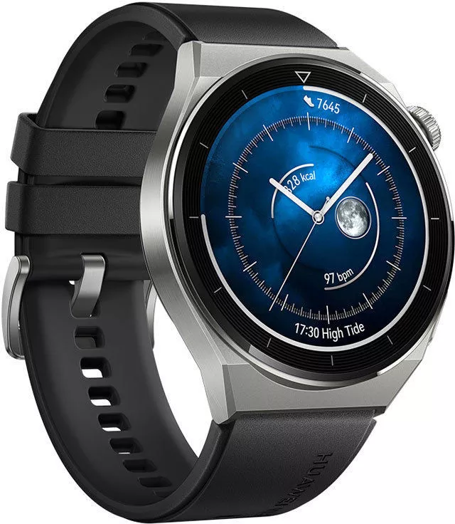 Умные часы Huawei Watch GT 3 Pro Titanium 46 мм (серый/черный) фото 3