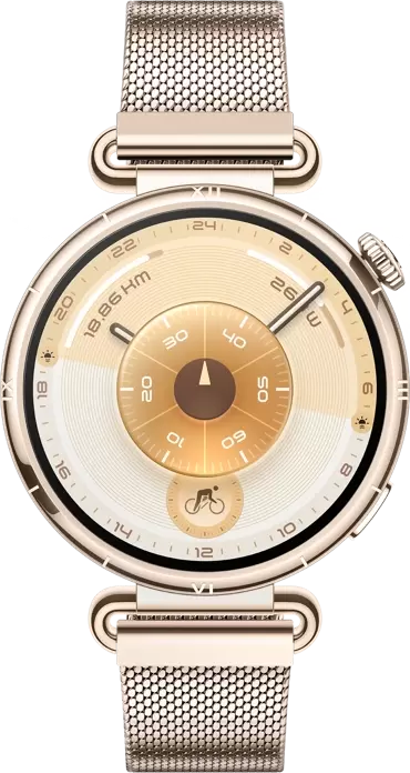 Умные часы Huawei Watch GT 6 41 мм (золотистый, с золотистым миланским браслетом, международная версия) фото