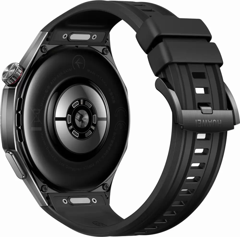Умные часы Huawei Watch GT 6 Pro 46 мм (черный, с черным силиконовым ремешком, международная версия) фото