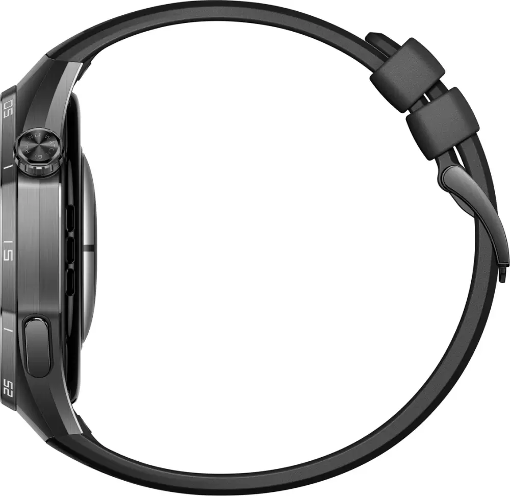 Умные часы Huawei Watch GT 6 Pro 46 мм (черный, с черным силиконовым ремешком, международная версия) фото