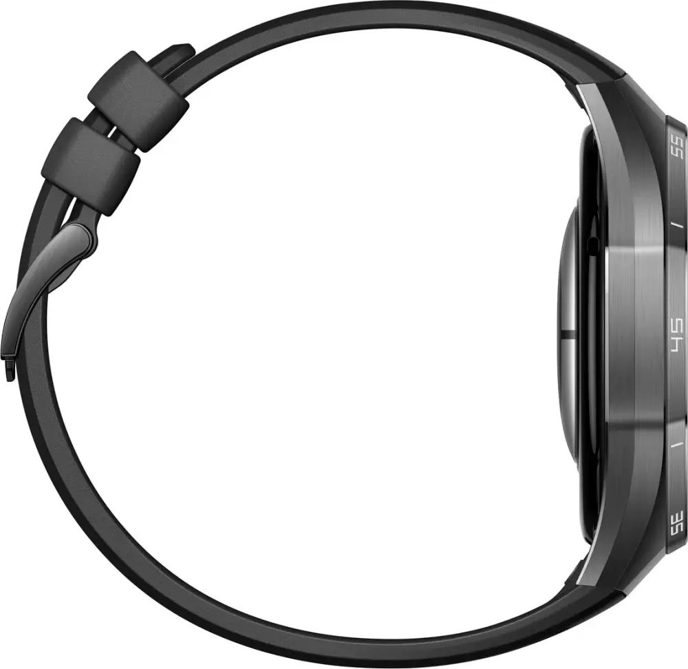 Умные часы Huawei Watch GT 6 Pro 46 мм (черный, с черным силиконовым ремешком, международная версия) фото