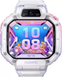 Детские умные часы Huawei Watch Kids X1 Pro (серебристый, с сиреневым ремешком, международная версия) фото