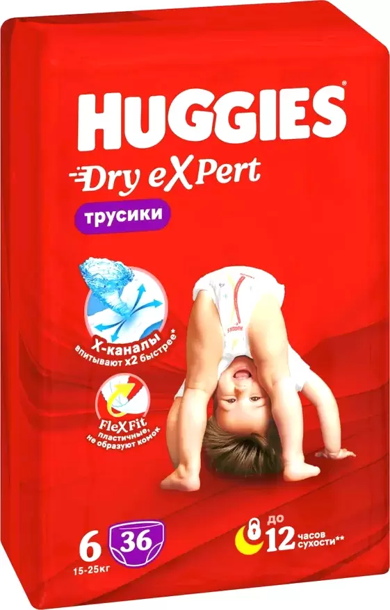 HUGGIES Dry Expert Mega 6 (36 шт)