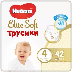 Подгузники-трусики Huggies Elite Soft 4 (42 шт) фото