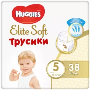 Подгузники-трусики Huggies Elite Soft 5 (38 шт) фото