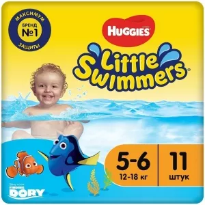 Трусики HUGGIES Little Swimmers 5-6 (11 шт) фото