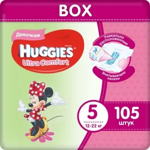 Подгузники Huggies Ultra Comfort 5 для девочек (105 шт) icon