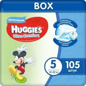 Подгузники Huggies Ultra Comfort 5 для мальчиков (105 шт) icon