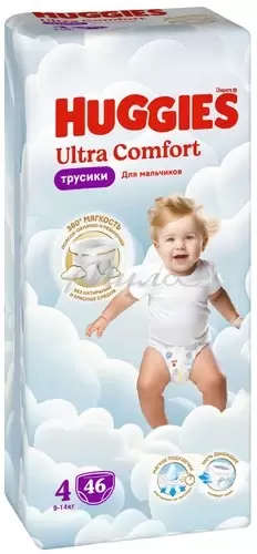 HUGGIES Ultra Comfort Mega 4 Boy (46 шт)