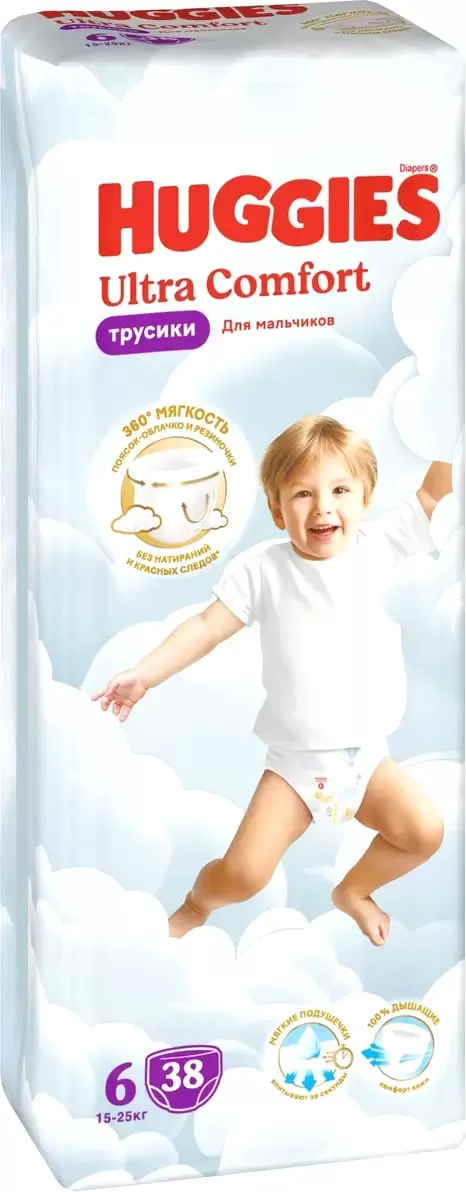 HUGGIES Ultra Comfort Mega 6 Boy (38 шт)