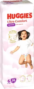 Подгузники-трусики детские Huggies Ultra Comfort Mega 6 Girl (38 шт) фото