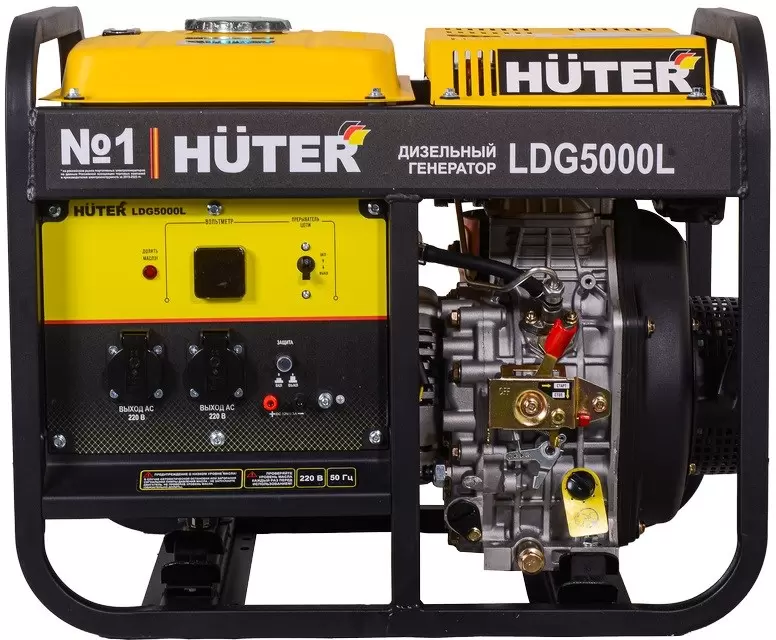 Дизельный генератор Huter LDG 5000L фото