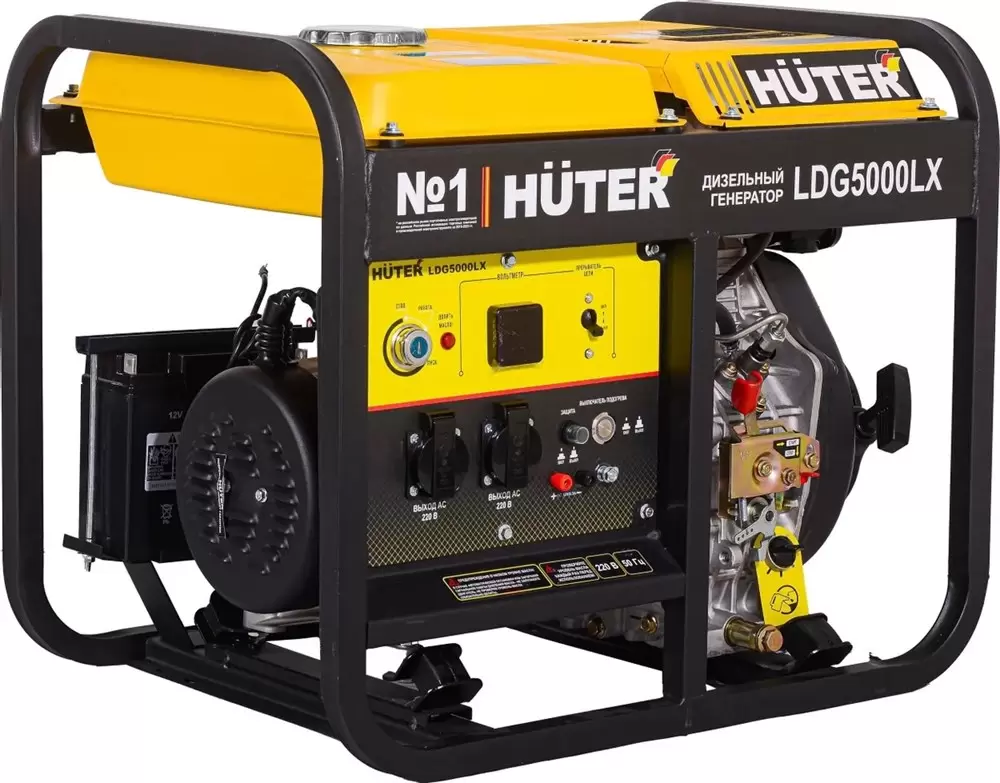 Дизельный генератор Huter LDG 5000LX фото