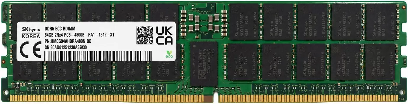 Hynix 64ГБ DDR5 6400 МГц HMCG94AHBRA480N