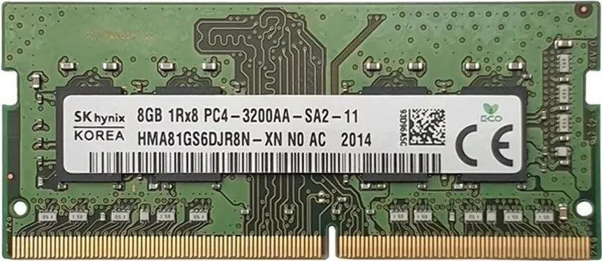 Hynix 8GB DDR4 SODIMM PC3-25600 HMA81GS6DJR8N-XN