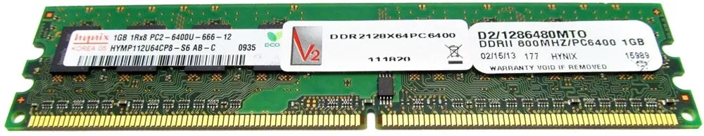 Модуль памяти Hynix HYMP112U64CP8-S6 DDR2 PC2-6400 1Gb фото 3