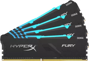 Модуль памяти HyperX Fury RGB 4x16GB DDR4 PC4-24000 HX430C16FB4AK4/64 фото