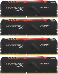 Модуль памяти HyperX Fury RGB 4x8GB DDR4 PC4-27700 HX434C16FB3AK4/32 фото