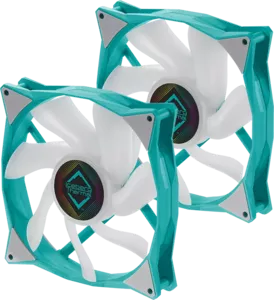 Набор вентиляторов Iceberg Thermal IceGale ARGB 140mm 2шт Teal фото