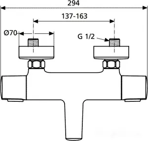 Смеситель Ideal Standard Ceratherm A4623 фото