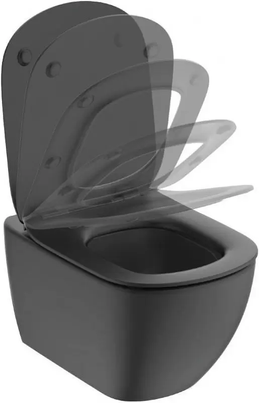 Унитаз Ideal Standard Tesi Aquablade T0079V3 (черный матовый) фото