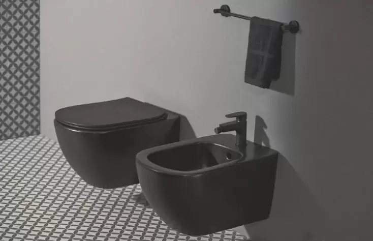 Унитаз Ideal Standard Tesi Aquablade T0079V3 (черный матовый) фото