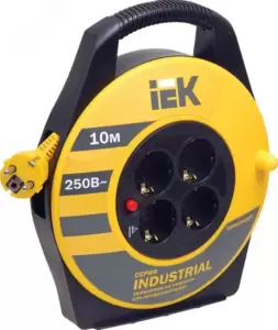 Удлинитель IEK УК10 WKP15-16-04-10 (10 м, желтый) фото