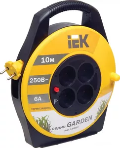 Удлинитель IEK УК10 WKP23-06-04-10 (10 м, желтый) фото