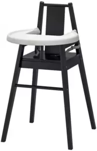 Высокий стульчик IKEA BLAMES (черный) фото