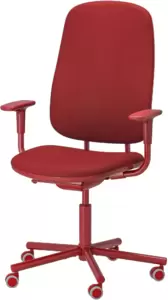 Рабочий стул IKEA SMORKULL (GrAsnAs красный) фото