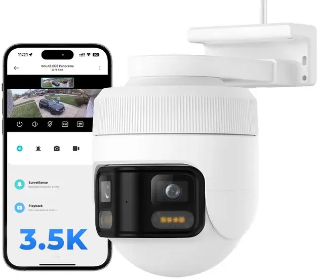 Imilab EC6 Panorama 3.5K WiFi Plug-in Spotlight Camera (международная версия)