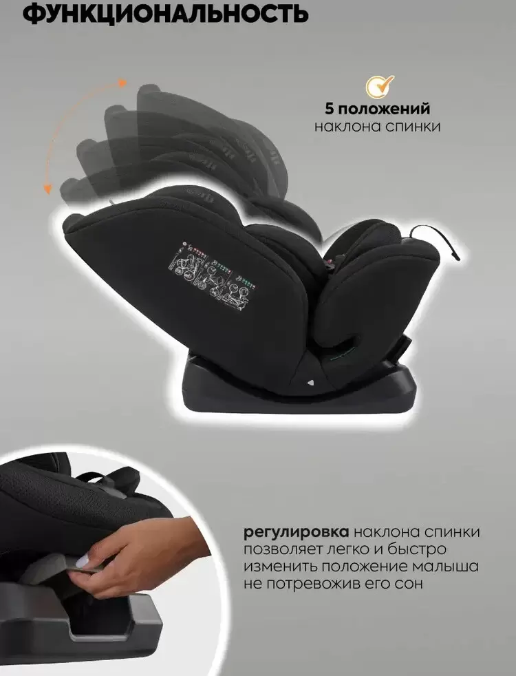 Автокресло INDIGO Diesel I-Size (черный) фото