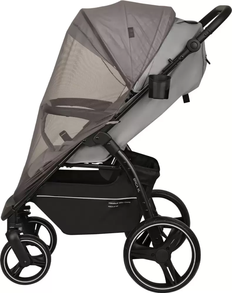 Детская прогулочная коляска INDIGO Epica XL (светло-серый) фото