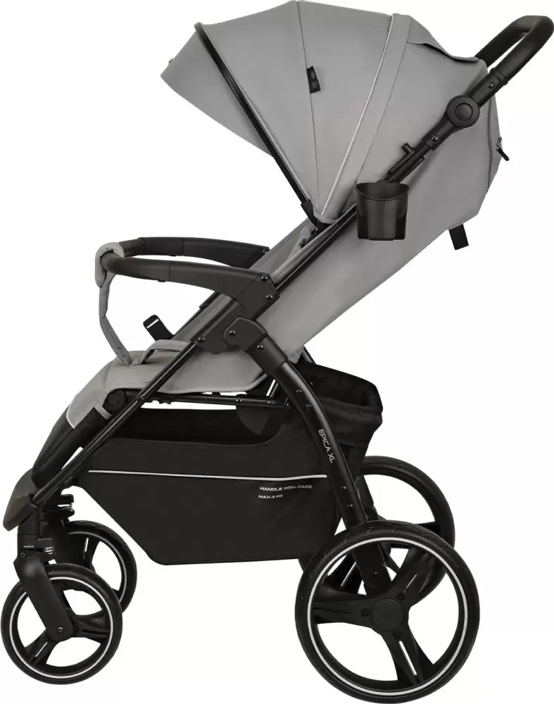 Детская прогулочная коляска INDIGO Epica XL (светло-серый) фото