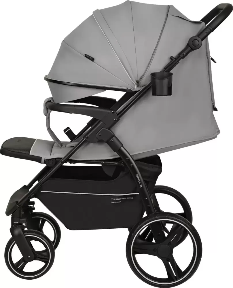 Детская прогулочная коляска INDIGO Epica XL (светло-серый) фото