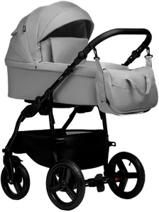 Детская универсальная коляска INDIGO Impulse Eco 2 в 1 (Ie 04, светло-серая кожа/светло-серый) фото