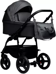 Детская универсальная коляска INDIGO Impulse Eco 2 в 1 (Ie 06, серая кожа/серый) фото