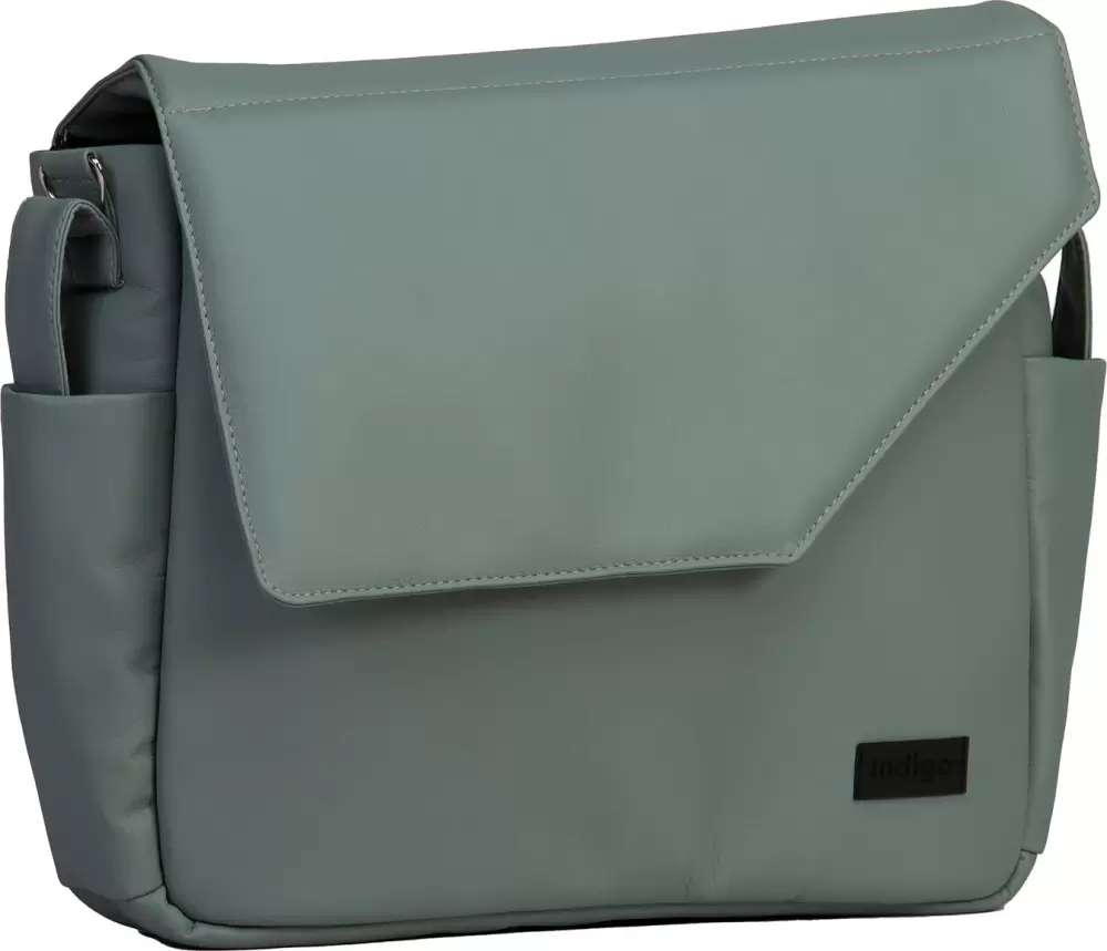 Детская универсальная коляска INDIGO Lamar 2 в 1 La (05 шалфей кожа) фото