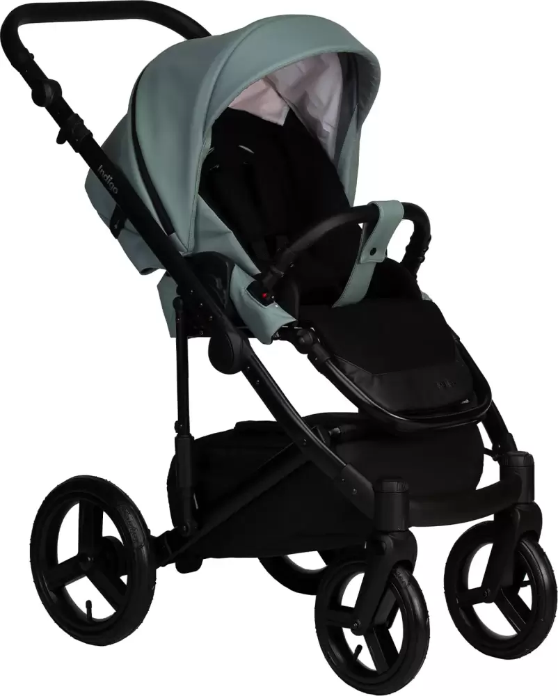 Детская универсальная коляска INDIGO Lamar 2 в 1 La (05 шалфей кожа) фото