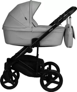 Детская универсальная коляска INDIGO Lamar 2 в 1 La (06 светло-серая кожа)