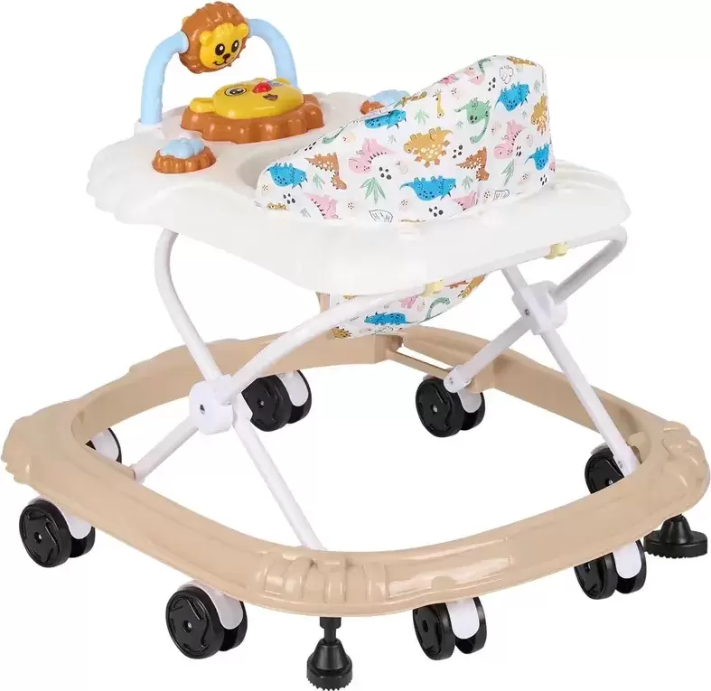 Ходунки INDIGO Львенок (бежевый) фото