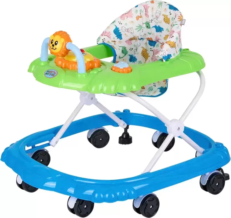 Ходунки INDIGO Львенок (синий/зеленый) фото