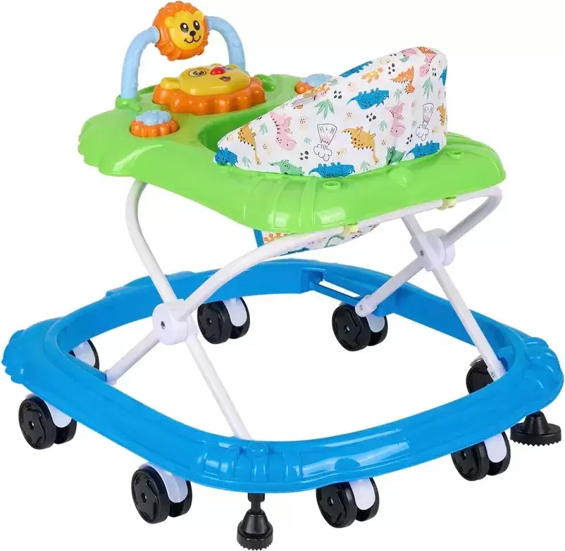 Ходунки INDIGO Львенок (синий/зеленый) фото