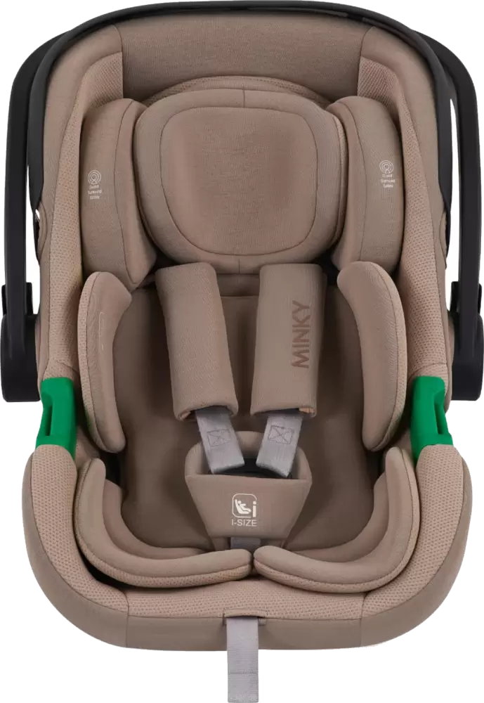 INDIGO Minky I-Size 0+ (бежевый)